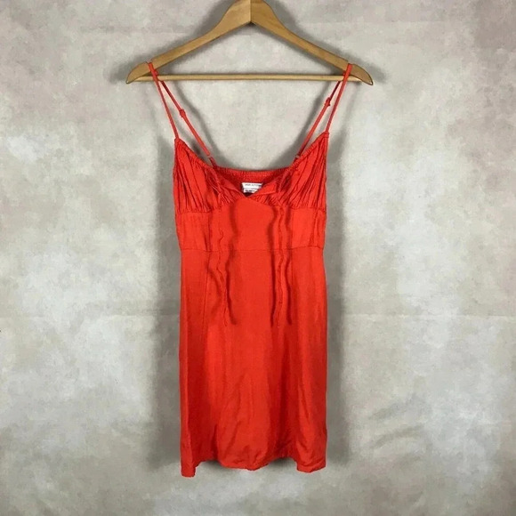 URBAN OUTFITTERS Tie Font Sweetheart Mini Dress Size SMALL - Picture 9 of 11